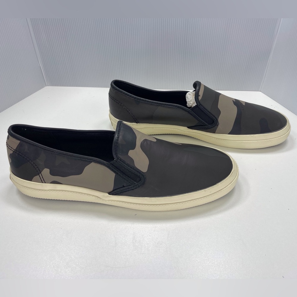 Coach Camo Print Chrissy Sneakers Slip On Camouflage Shoes, Size 9.5